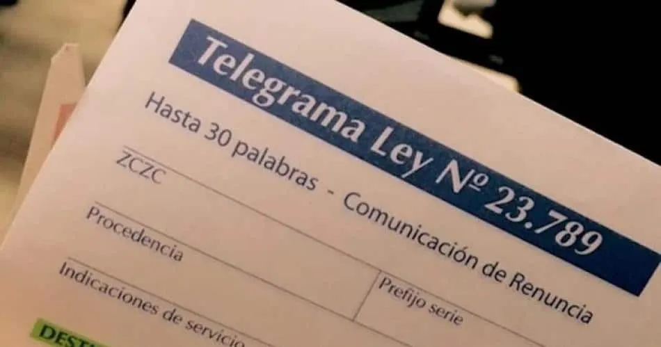 Telegrama de renuncia: cómo hacerlo y qué debe decir
